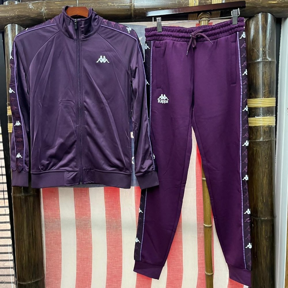 NWOT KAPPA 2 piece matching set track Jacket & pant zip up Trouser new